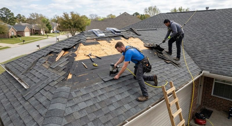 Hail Damage Roof Repair in Hawley, PA