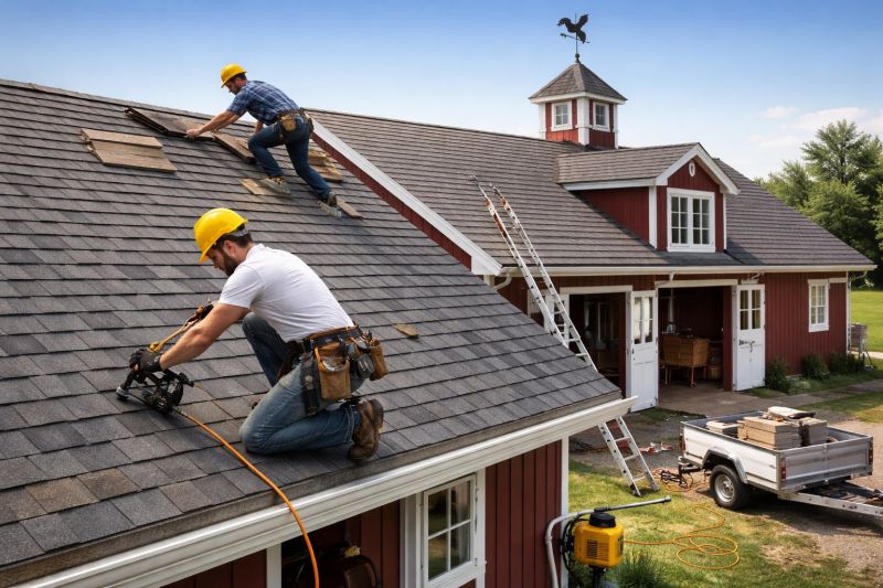 Our team working on Roofing Service projects in Pike County, PA