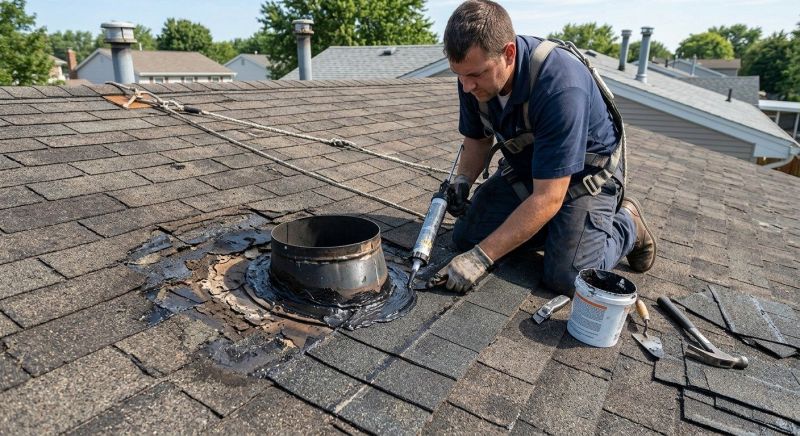 Asphalt Roof Leak Repair in Sussex, NJ