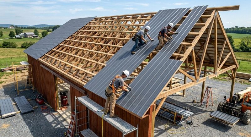 Barn Roof Installation in Pike County, PA