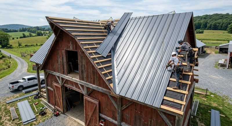 Barn Roof Installation in Pike County, PA