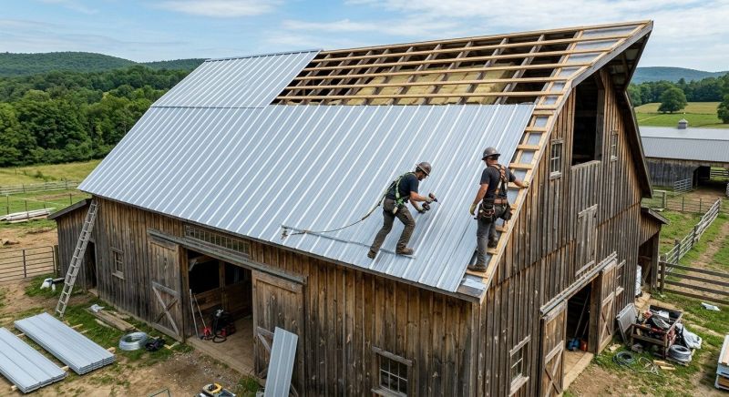 Barn Roof Installation in Pike County, PA