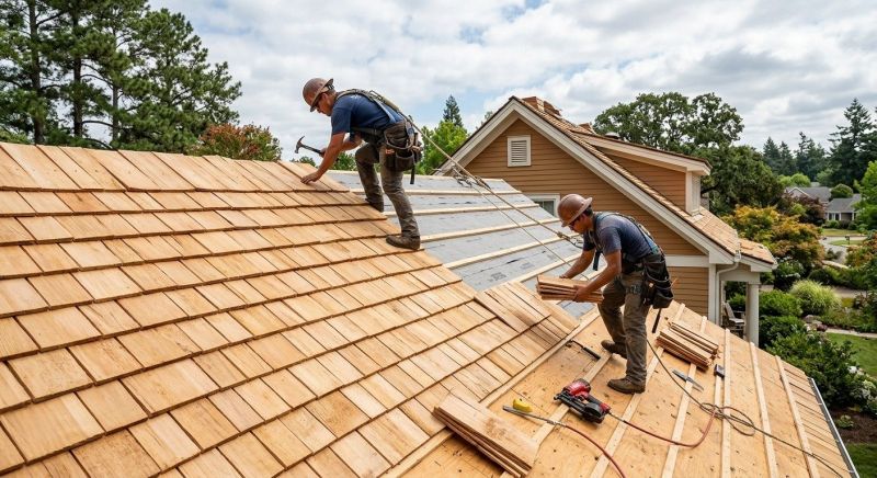 Cedar Shake Roof Construction in Milford, PA