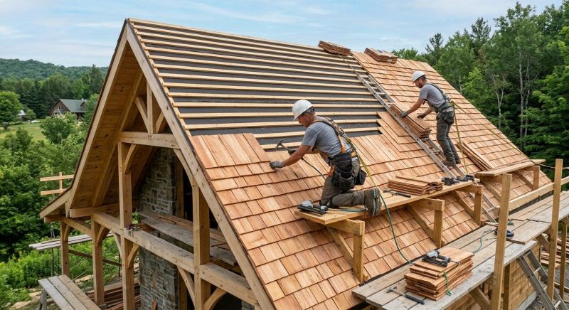Cedar Shake Roof Construction in Sussex County, NJ