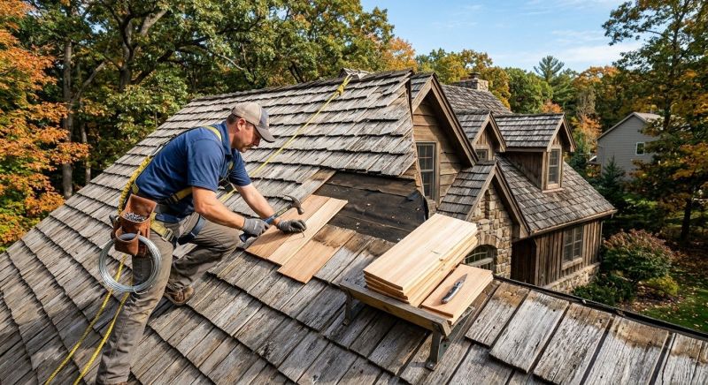 Cedar Shingles Repair in Sussex County, NJ