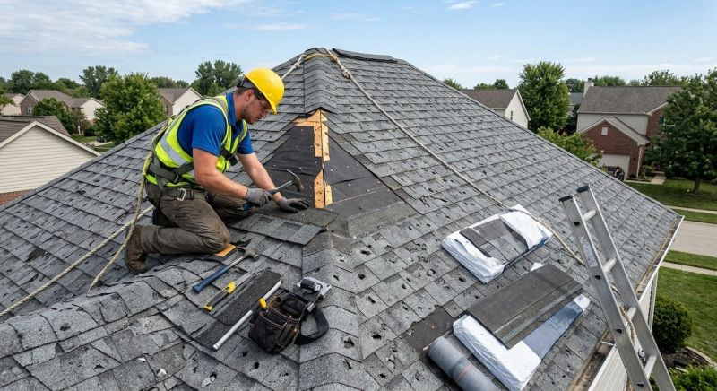 Hail Damage Roof Repair in Franklin, NJ