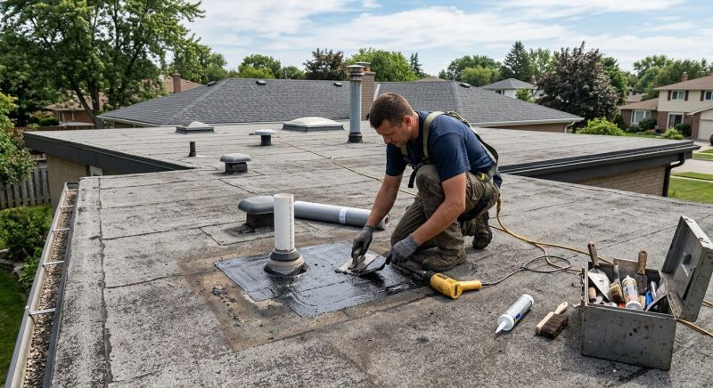 Rubber Roof Repair in Bushkill, PA