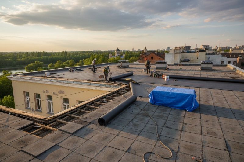Single Ply Roof Replacement in Franklin, NJ