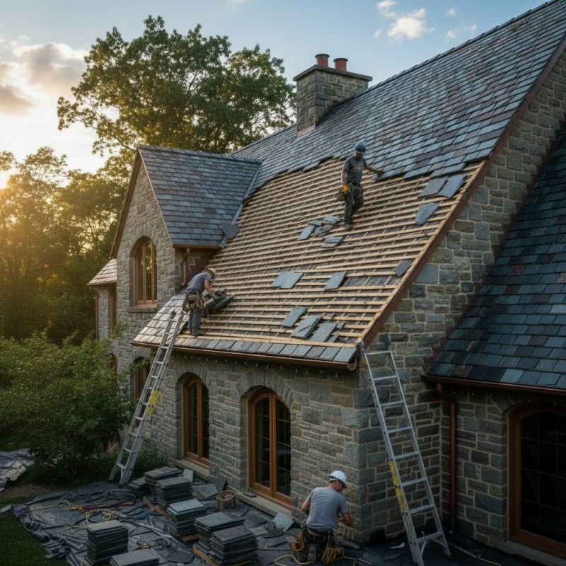Slate Roof Replacement in Wurtsboro, NY