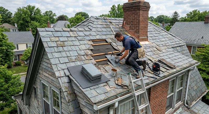 Slate Shingles Repair in Andover, NJ