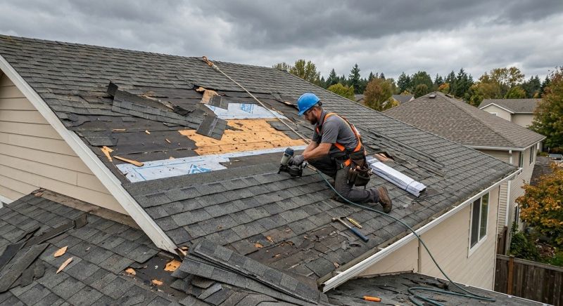 Storm Damage Roof Repair in Montague, NJ