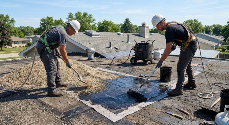 Tar And Gravel Roof Repair in Tafton, PA