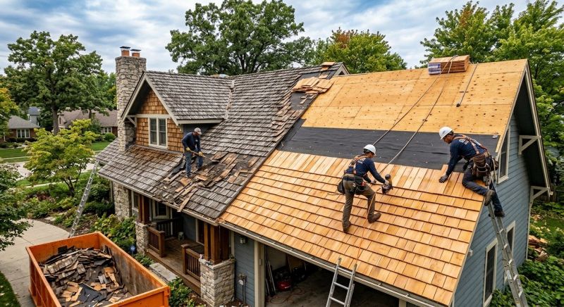 Wood Shake Roof Replacement in Montague, NJ
