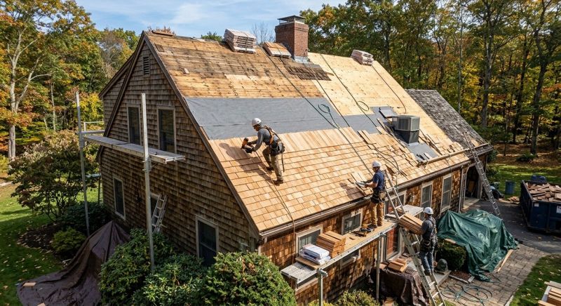 Wood Shingle Roof Replacement in Pike County, PA