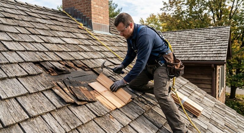 Wood Shingles Repair in Lakeville, PA